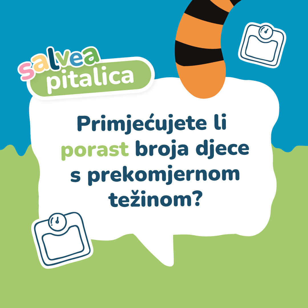 Primijećujete li porast broja djece s prekomjernom težinom